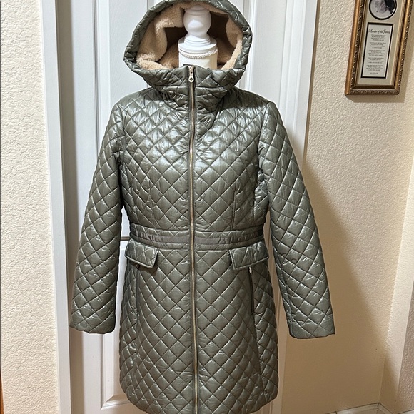 kate spade Jackets & Blazers - Kate Spade Quilted Puffer Jacket in Olive